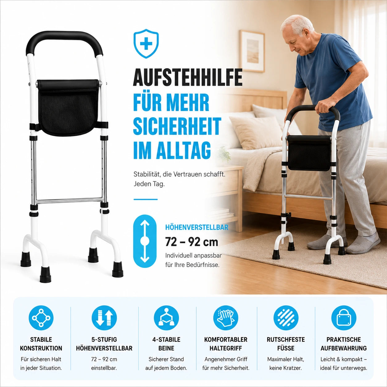 ErgoHome™ Mobile Aufstehhilfe Deluxe